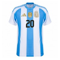 Camisa de Futebol Argentina Alexis Mac Allister #20 Equipamento Principal Copa America 2024 Manga Curta